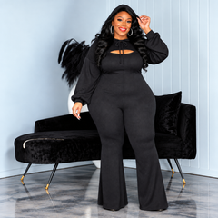 Black Get It Ribbed Set