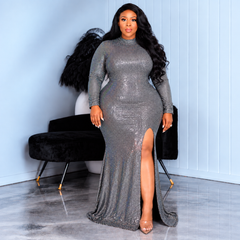 Set In Metallic Gown