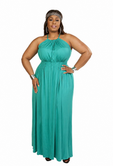 Teal Goddess Dress