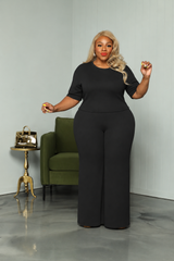 Black Rylee Rib Set