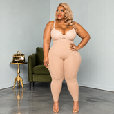 Long Nude Seamless High Waist Shaper