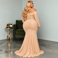 Beige Evening Awaits Gown