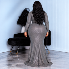Set In Metallic Gown