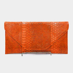 Orange Envelope Clutch