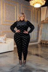 Black Stole Your Heart Catsuit