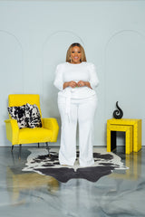 White Elisa Peplum Set * Exclusive*