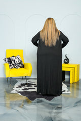 Black Rib Duster Set