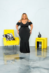 Black Alice Hem Dress