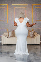 Ivory Polly Ruffle Dress