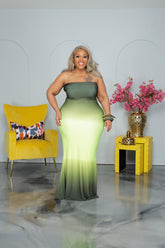 Green Ombre Maxi Dress