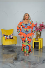 Tulum Sunset Midi Dress