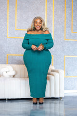 Green I Keep Fallen Dress