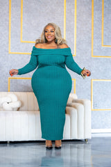 Green I Keep Fallen Dress