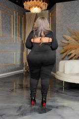 Black Remi Ruch Jumpsuit Set