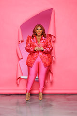 Red and Pink Love Blazer