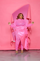 Pink Spotlight On Lace Set