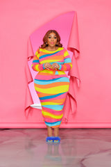 Colorful Portrait Dress