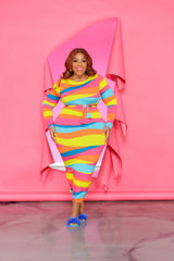 Colorful Portrait Dress