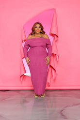 Magenta I Keep Fallen Dress