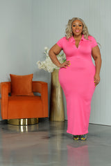 Pink Charlie Collar Dress