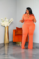 Orange Toni Ribbed Set