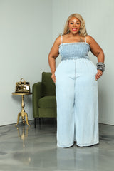 Twist Of Denim Jumpsuit
