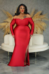 Burgundy Entice Me Gown