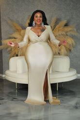 Gold Allure Glitter Gown