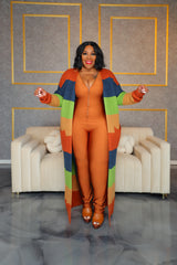 Camel Keyona Zipper Disco Catsuit