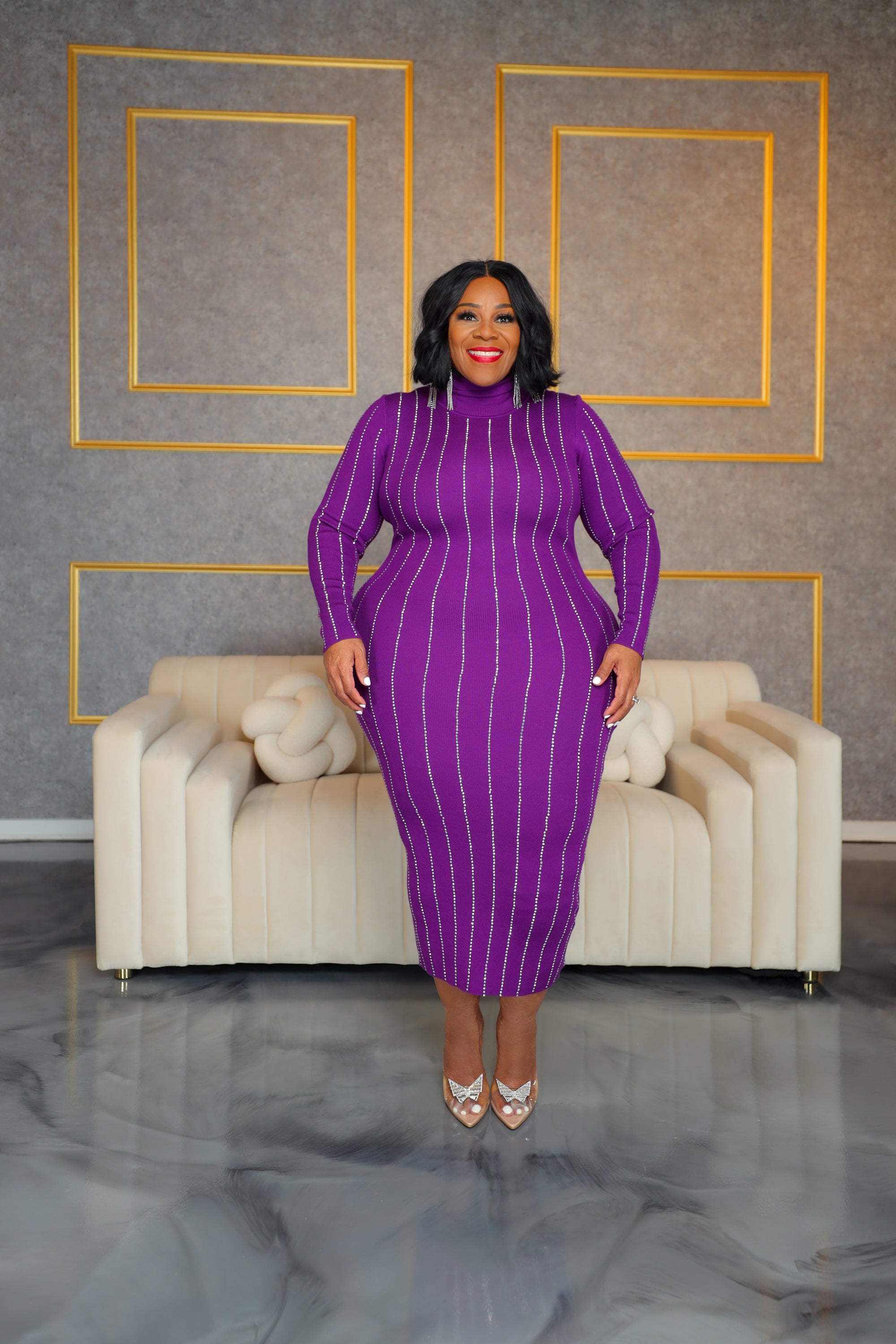 Purple Rolling Stone Dress