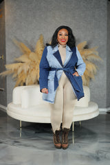 Denim Color-Block Jacket