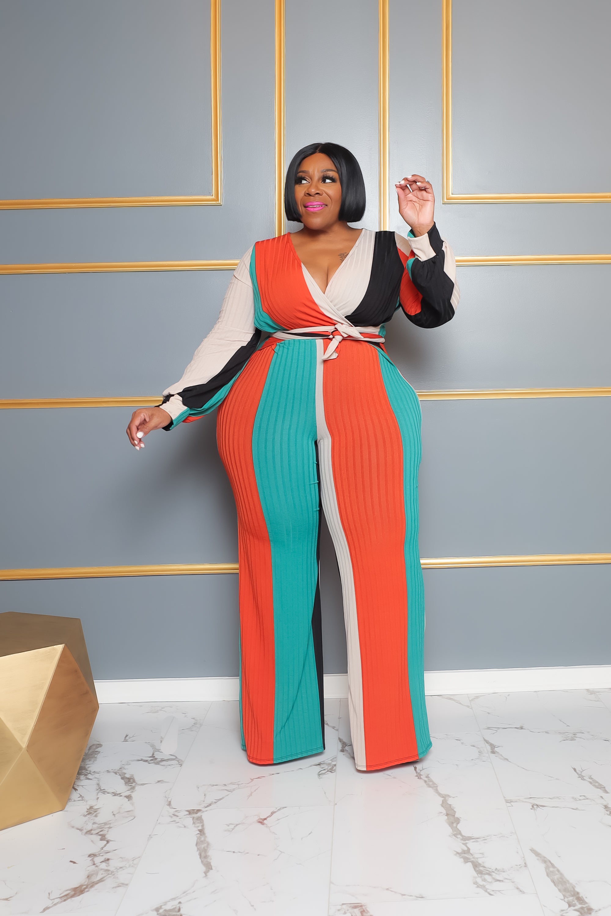Orange Right Up My Alley Jumpsuit