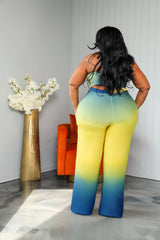 Blue Rae Ombre Pant Set