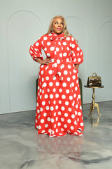 Red Polka Dot Bow Dress