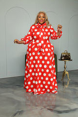 Red Polka Dot Bow Dress