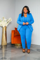 Blue Celine Pant Suit