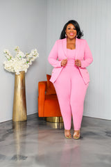 Pink Celine Pant Suit