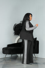 Black Glam Side Suit