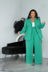 Green Glam Side Suit