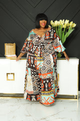 Sade Print Cut-Out Dress