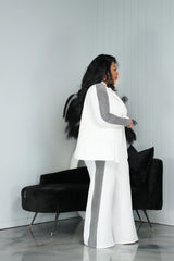 Ivory Glam Side Suit