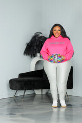 Pink Sequin CC Sweatshirt