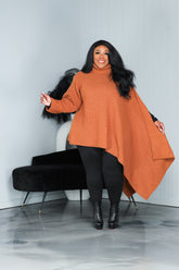 Camel Asymmetrical Sweater