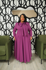 Magenta Amy Bow Dress