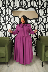 Magenta Amy Bow Dress