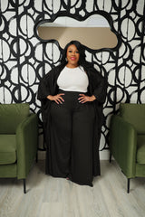 Black Demi Duster Set