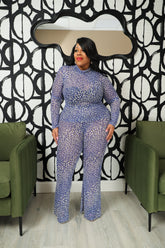 Blue On Spot Mesh Set