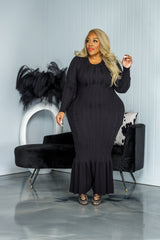 Black Kylie Sweater Dress