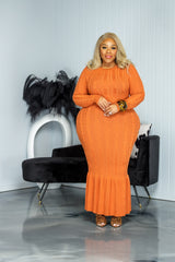 Rust Kylie Sweater Dress