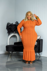 Rust Kylie Sweater Dress